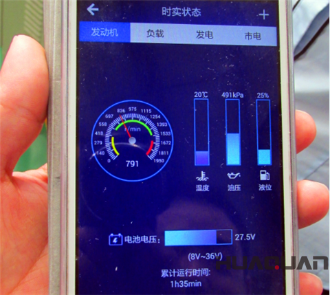 發(fā)動機油壓、液位和溫度一目了然